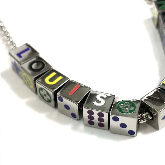 LOUIS VUITTON Silver Necklace - Picture 4 of 11